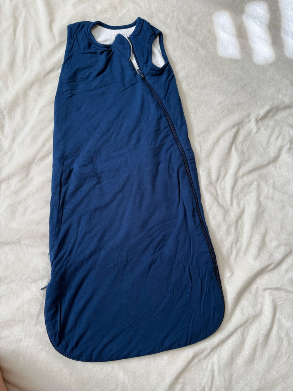 Kyte Baby Navy Sleeveless Zip Baby Sleep Sack